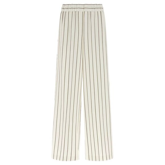 Peserico Women Pinstriped Twill Pants